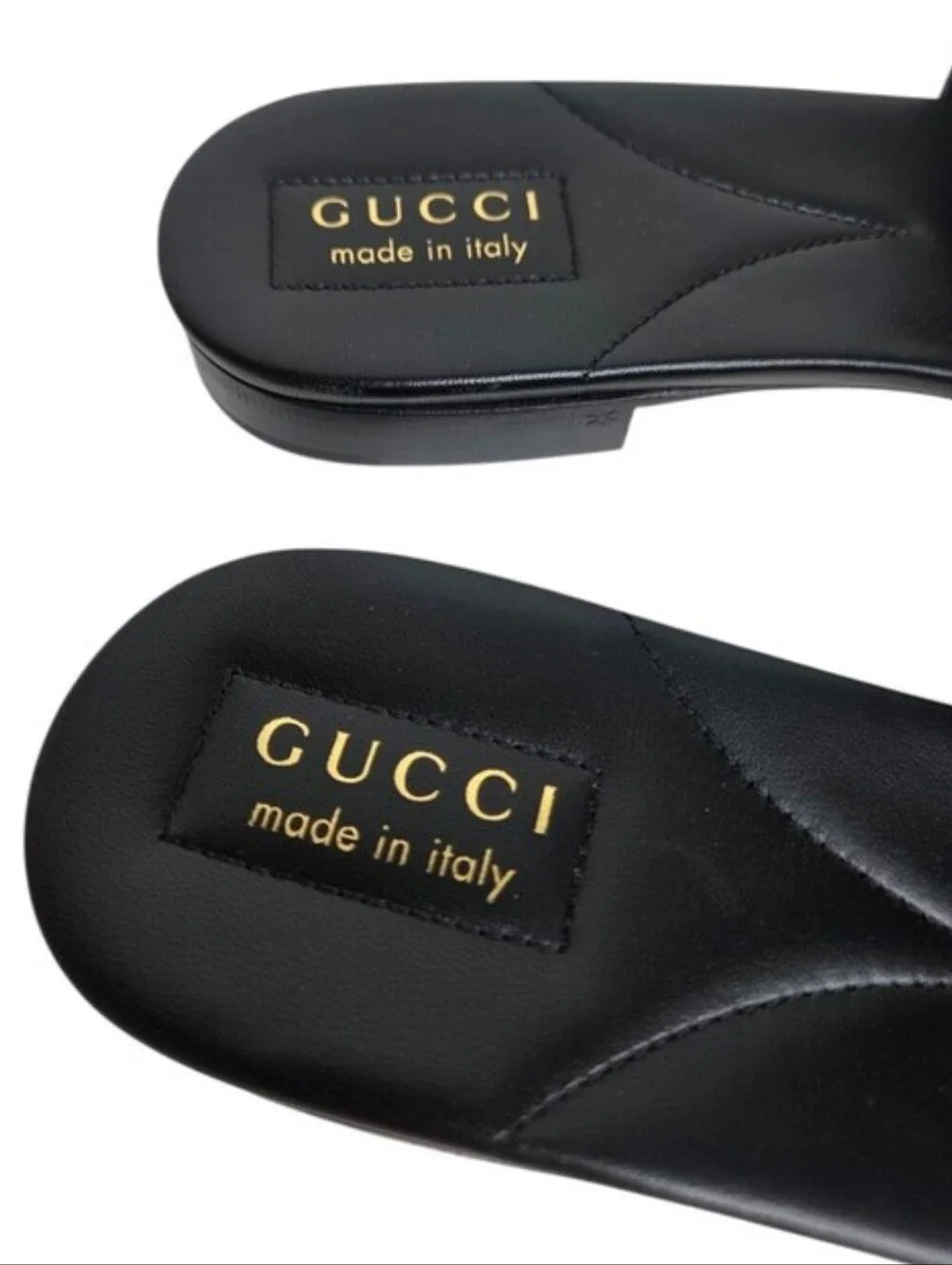 GUCCI Jane Embroidered Logo Slide Sandals
